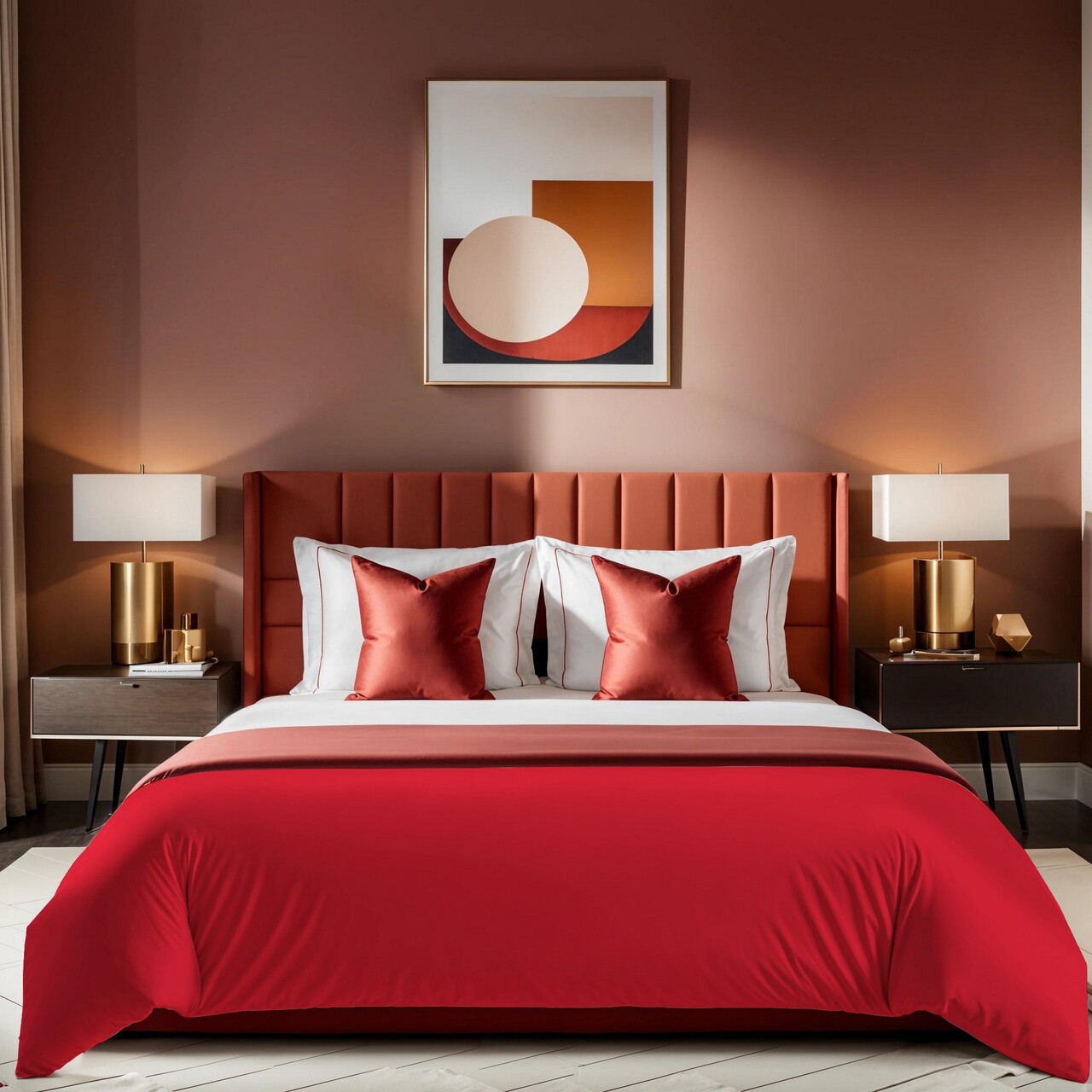 Husa de pilota Ranforce King (FR) (IT), L'essentiel Maison, Tonne Rosse, Rosu - imagine 7